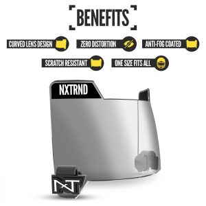 VZR3® Football Visor Clear Mirror