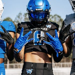 G1® Youth Football Gloves Blue