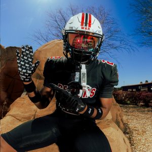 VZR3® Football Visor Clear Red