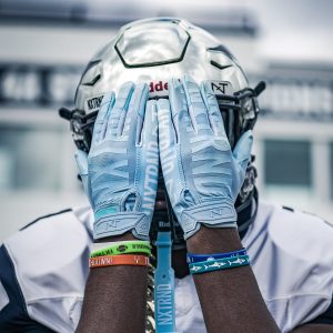 G1® Youth Football Gloves Columbia Blue