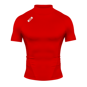 Nxtrnd Core Turtleneck Compression Short Sleeve Red