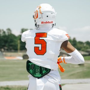 B-PLATE® Football Back Plate Chrome Dark Green