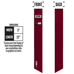 Nxtrnd Streamer Football Towel Maroon