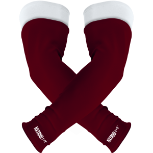 Double Arm Sleeves Maroon (1 Pair)