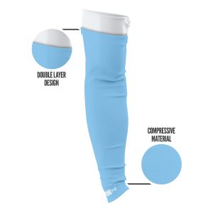 Double Arm Sleeves Columbia Blue (1 Pair)