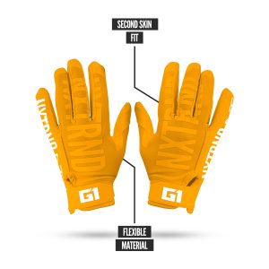 G1® Youth Football Gloves Yellow