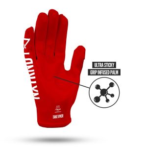 G1® Youth Football Gloves Red