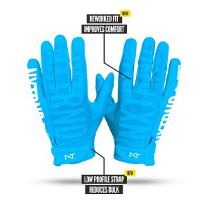 G1® Pro Football Gloves Neon Blue