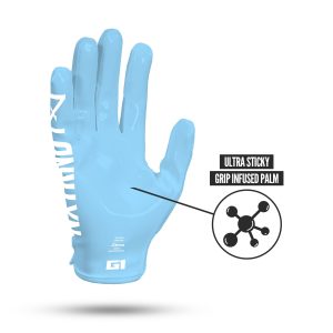 G1® Pro Football Gloves Columbia Blue