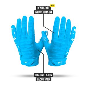 G2® Pro Football Gloves Neon Blue