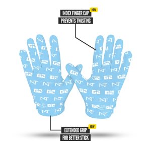 G2® Pro Football Gloves Columbia Blue