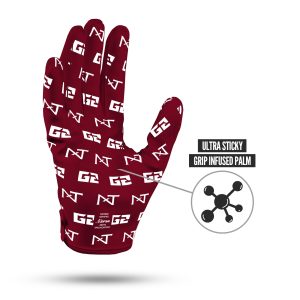 G2® Pro Football Gloves Maroon