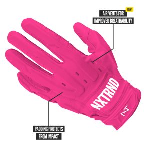 G3® Pro Padded Football Gloves Pink
