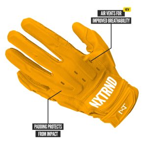 G3® Pro Padded Football Gloves Yellow