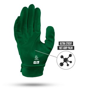 G3® Pro Padded Football Gloves Dark Green