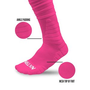 XTD® Scrunch Football Socks Pink