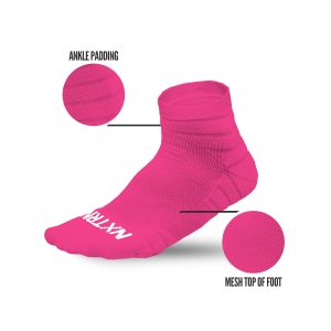 Quarter Socks Pink (3-Pairs)