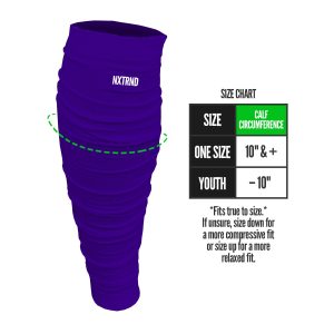 Scrunch Football Leg Sleeves Purple