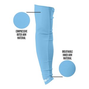 AirTek Arm Sleeves Columbia Blue (1 Pair)