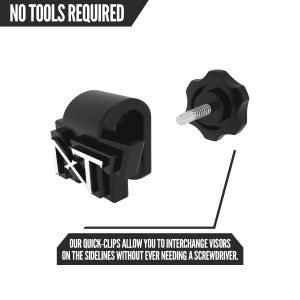 VZR3® Football Visor Clear Gold